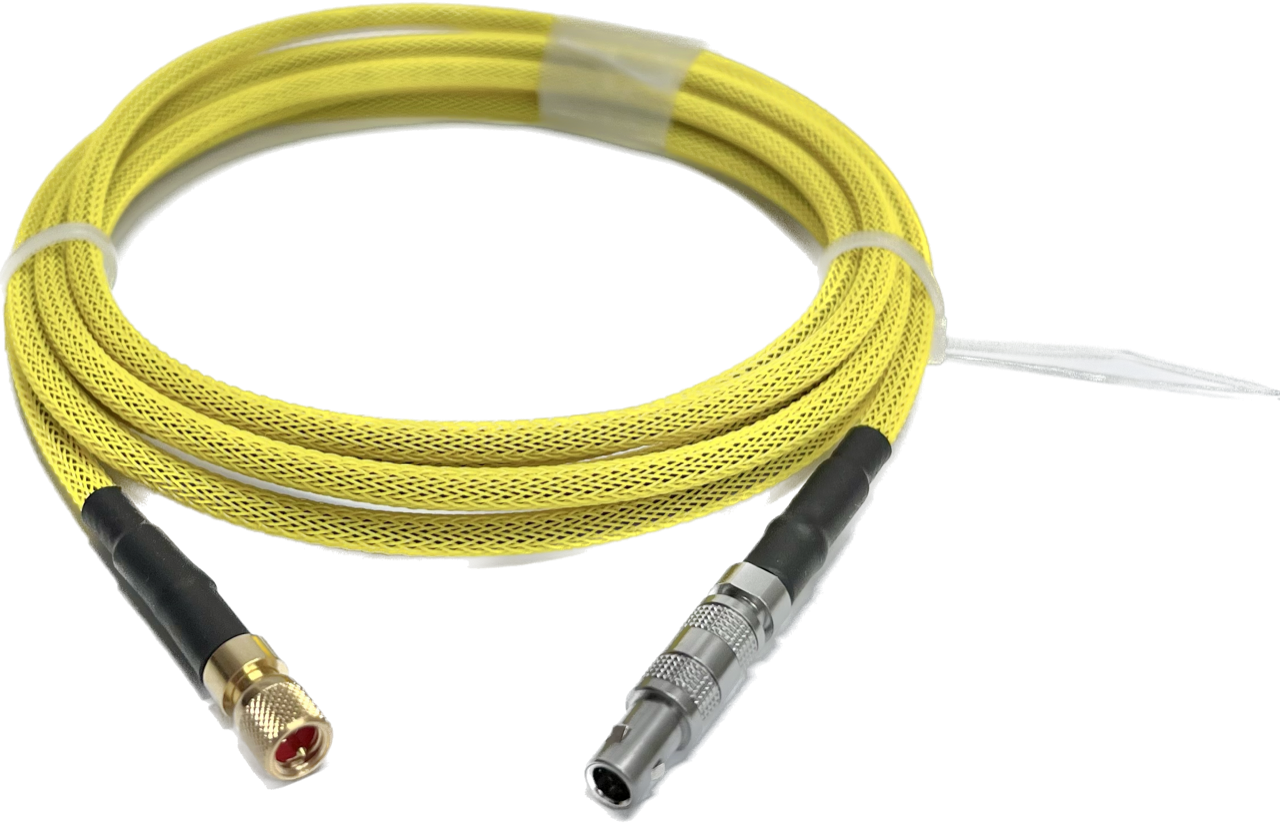 Berg Flame Yellow LEMO 00 Straight to MD Straight, 9 Foot Length